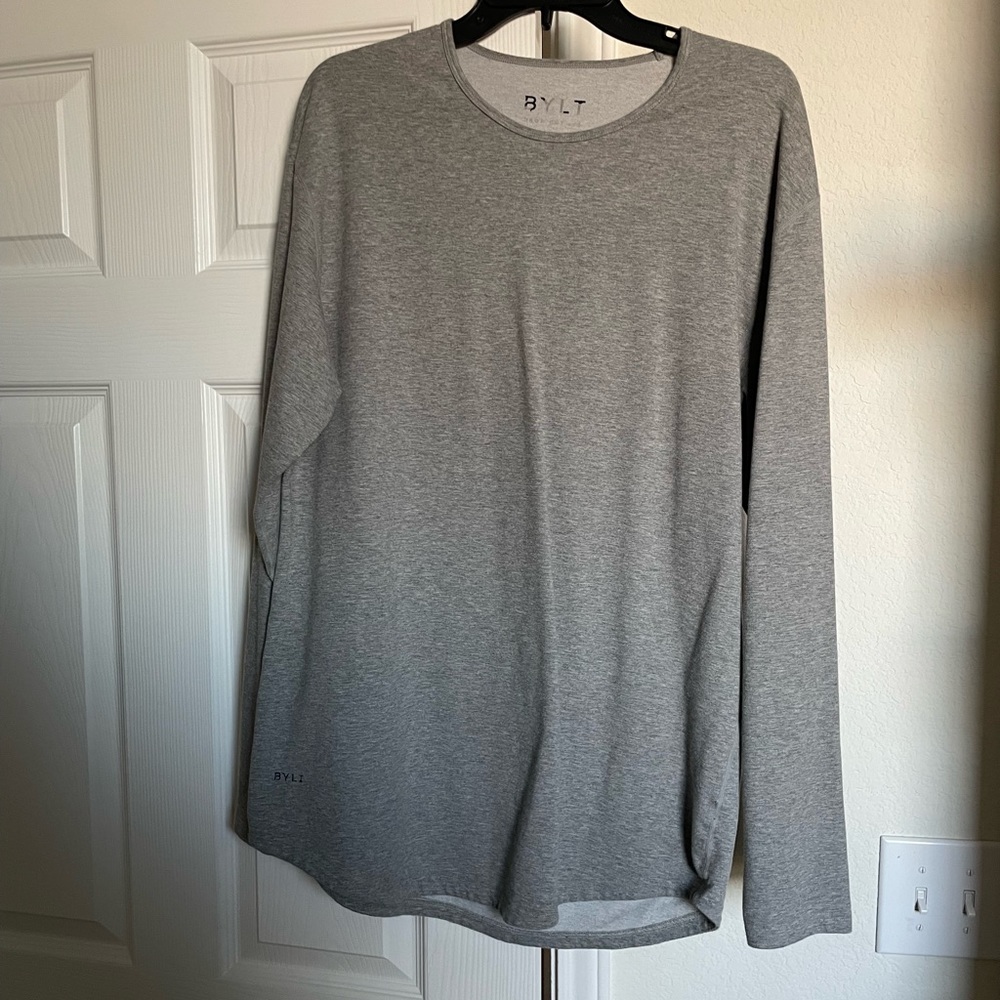 BYLT grey long sleeve Tee